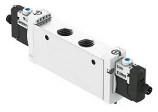 "ELECTROVÁLVULA MONOESTABLE 5VÍAS/2POSICIONES, ROSCA 1/8"", 24VDC VUVG-LK14-M52-AT-G18-1R8L-S"