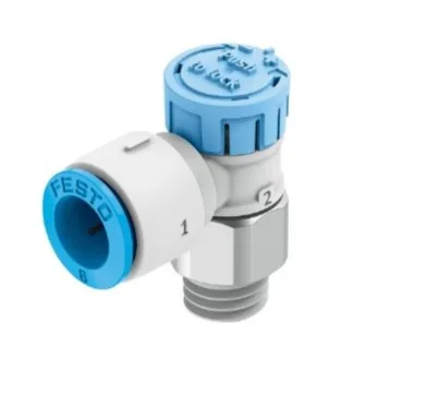 "VÁLVULA DE ESTRANGULACIÓN Y ANTIRRETORNO, ROSCA DE 1/8"" PARA MANGUERA DE 6MM VFOE-LE-T-G18-Q6-P50"