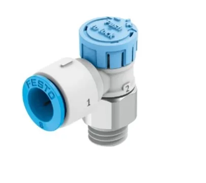 "VÁLVULA DE ESTRANGULACIÓN Y ANTIRRETORNO,ROSCA DE 1/4"" PARA MANGUERA DE 8MM VFOE-LE-T-G14-Q8-P50"