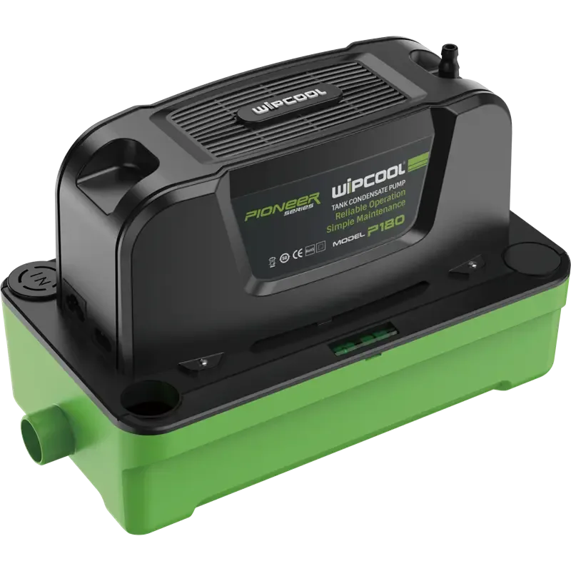 P180 BOMBA CONDENSADO TANQUE ALTO P180 1.8L Caudal (máx.) 180L/h(48GPH) inferior a 300.000 btu/h. WIPCOOL