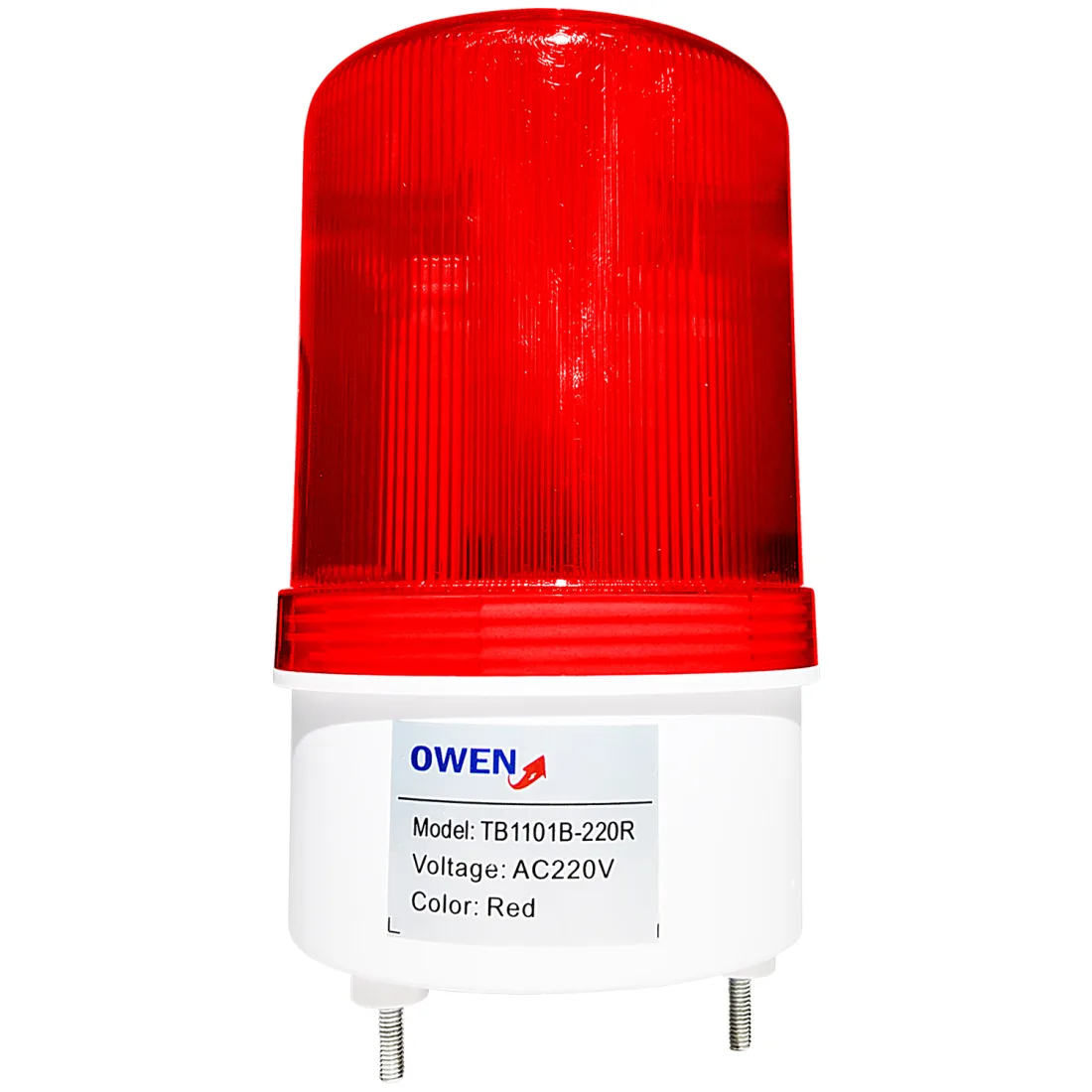 CIRCULINA LED ROJO 220VAC CON SONIDO TB1101B-220R Owen