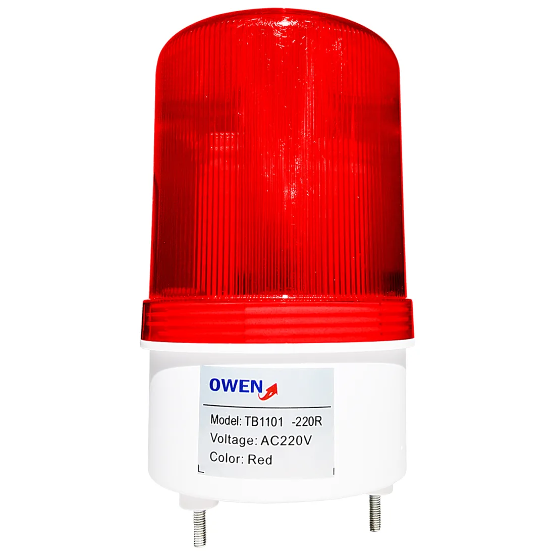 CIRCULINA LED ROJO 220VAC SIN SONIDO TB1101-220R Owen