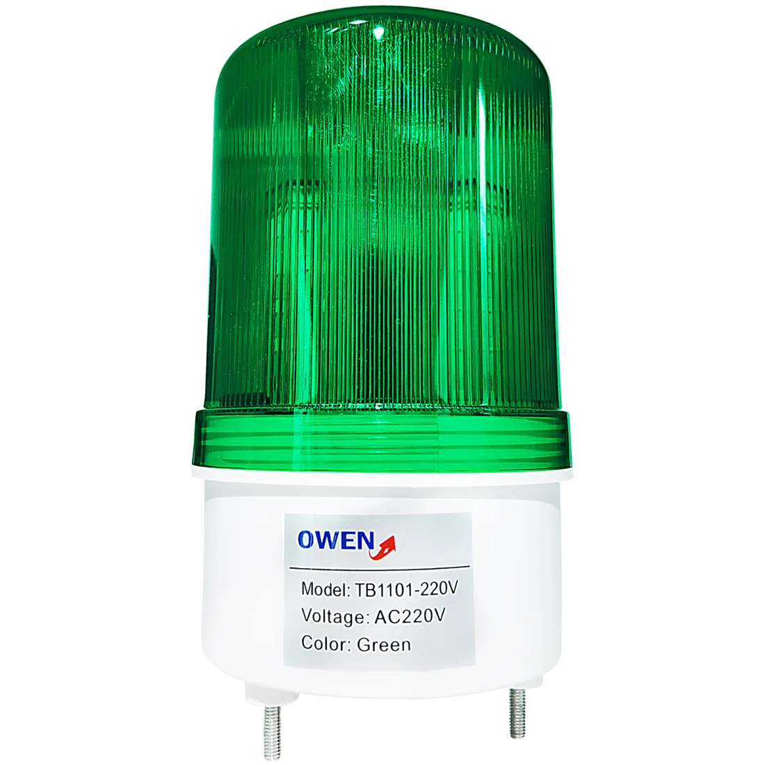 CIRCULINA LED VERDE 220VAC SIN SONIDO TB1101-220V Owen
