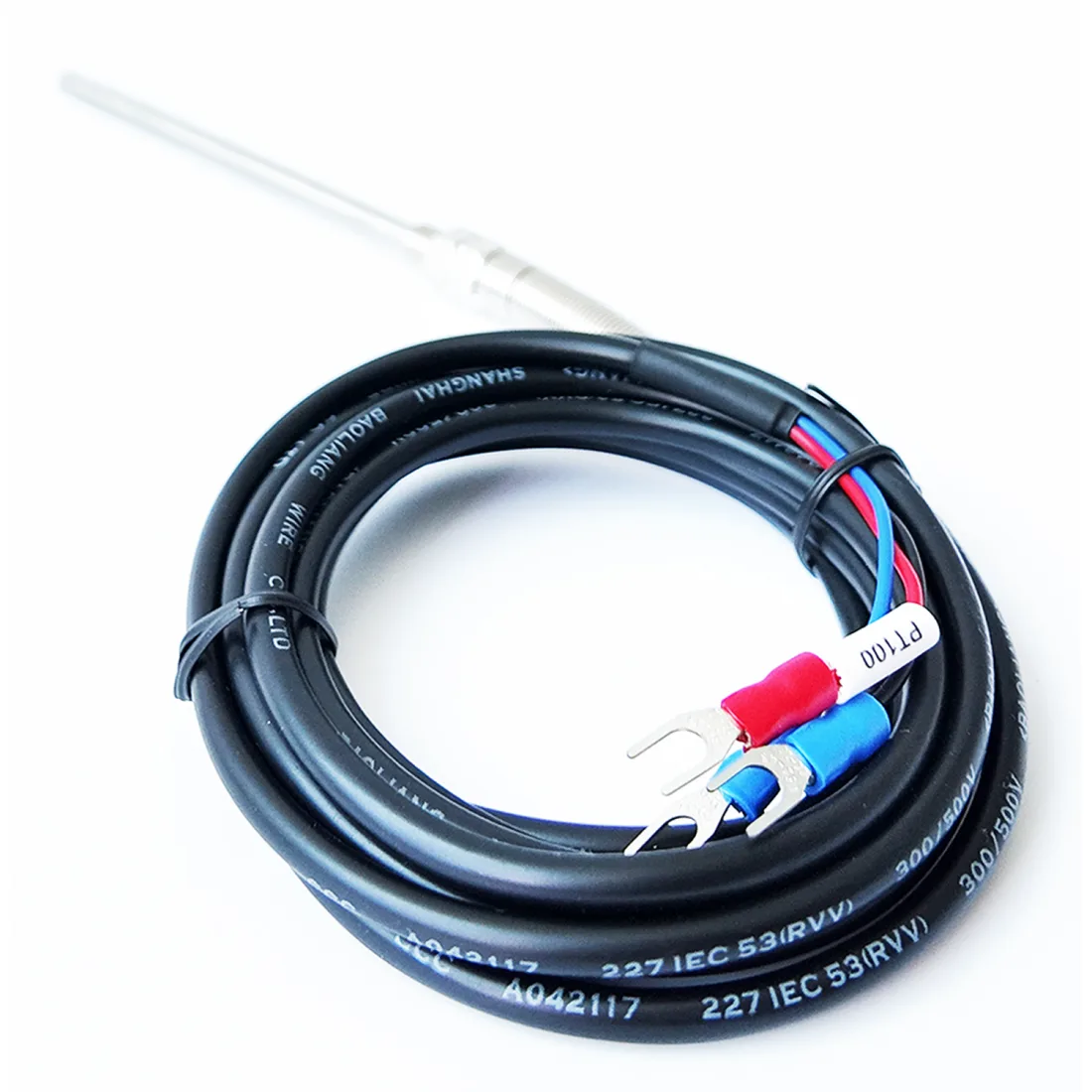 TERMOCUPLA MODELO 127 PT100 (100mm) 2MT CNC