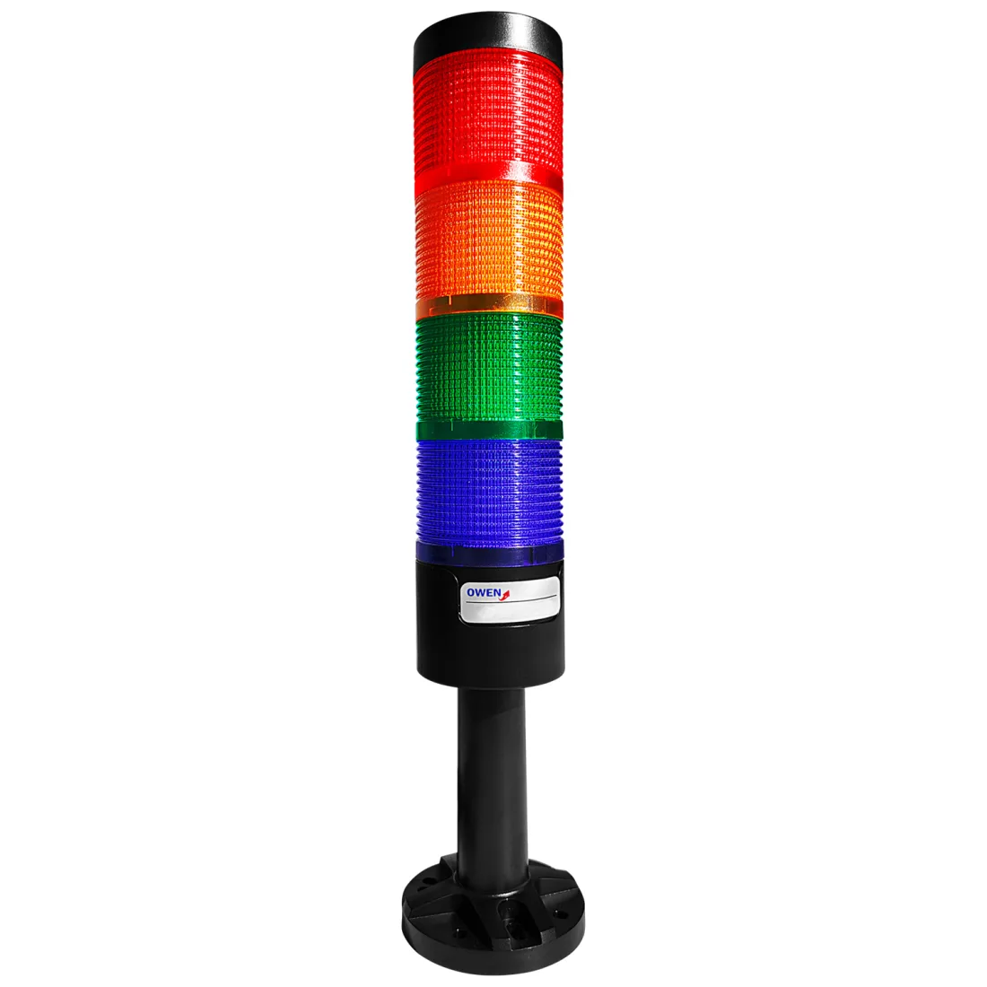 TBC54-220 LUZ BALIZA LED ROJO-VERDE-AMARILLO-AZUL 220VAC con Buzzer Owen