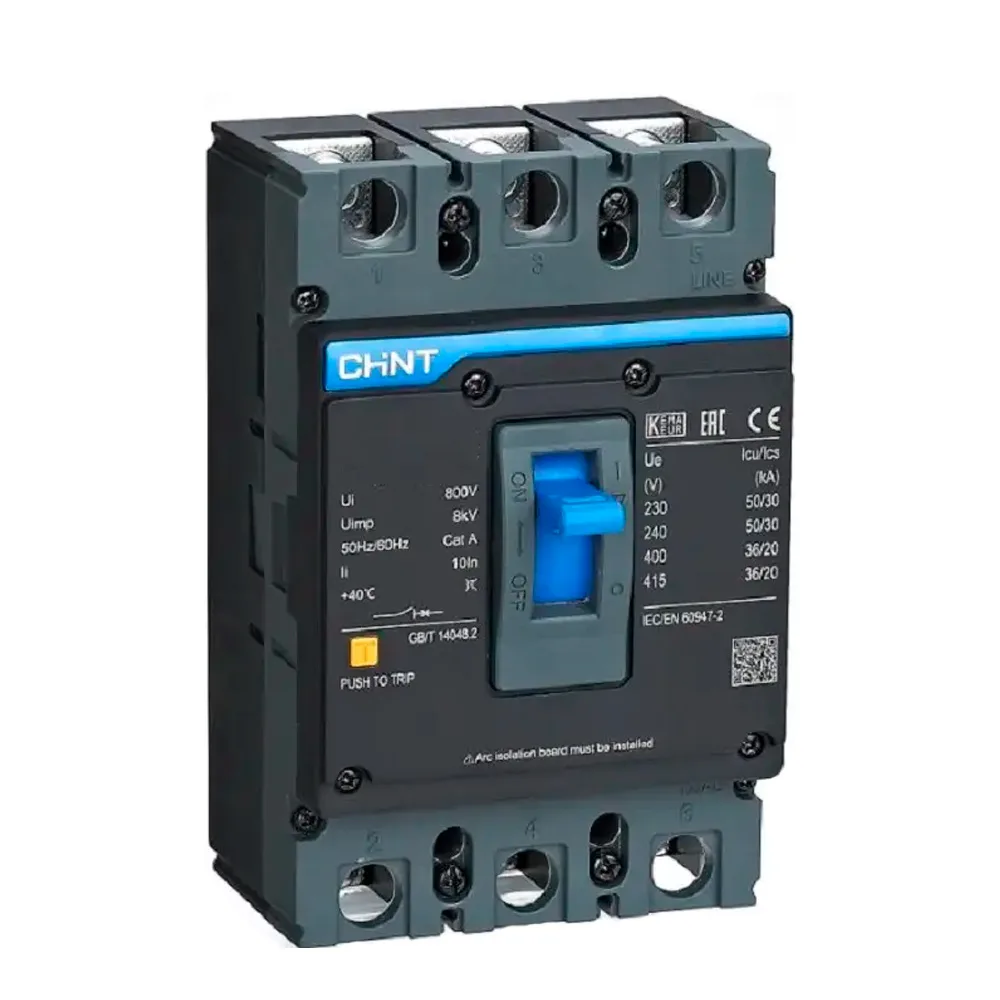 3P 200A INTERRUPTOR DE FUERZA FIJO NXM-250S/3300 Negro Chint