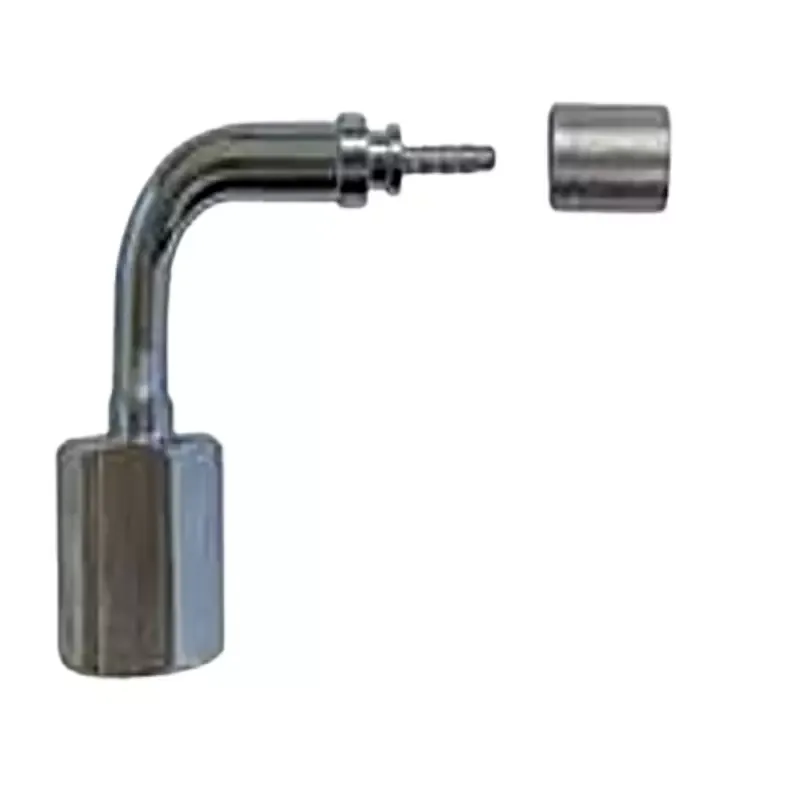 Conector 90 – 1/4″ – SAE para manguera termoplastica ID 4mm – 4004