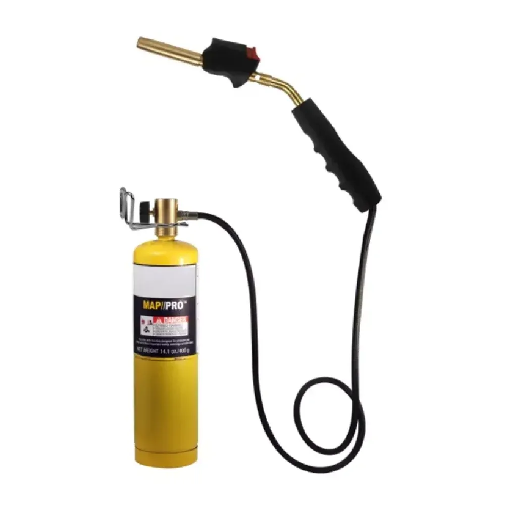 Antorcha Dual giratoria con manguera y encendedor P/Map Gas WT-10