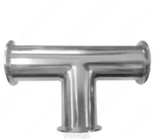 TEE SANITARIA ASTM A270 C-304 3A EXTREMOS CLAMP