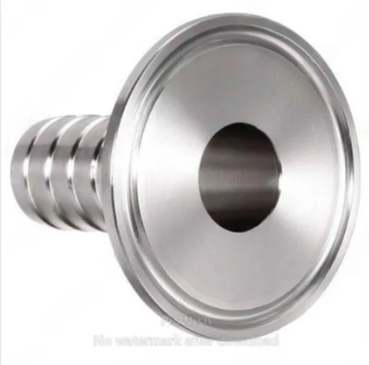 ACOPLE SANITARIO MIXTO ASTM A270 316L 3A EXTREMOS CLAMP - MANGUERA