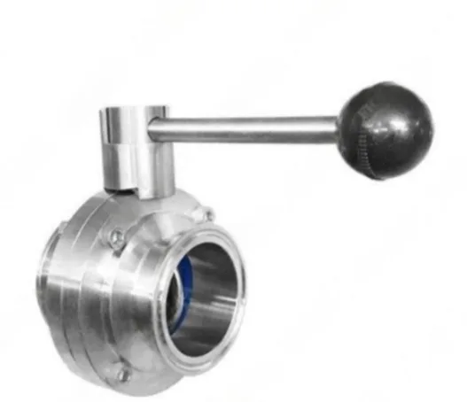 VALVULA MARIPOSA AISI 304 A/EPDM Y/O SILICONA T/CLAMP SANITARIA