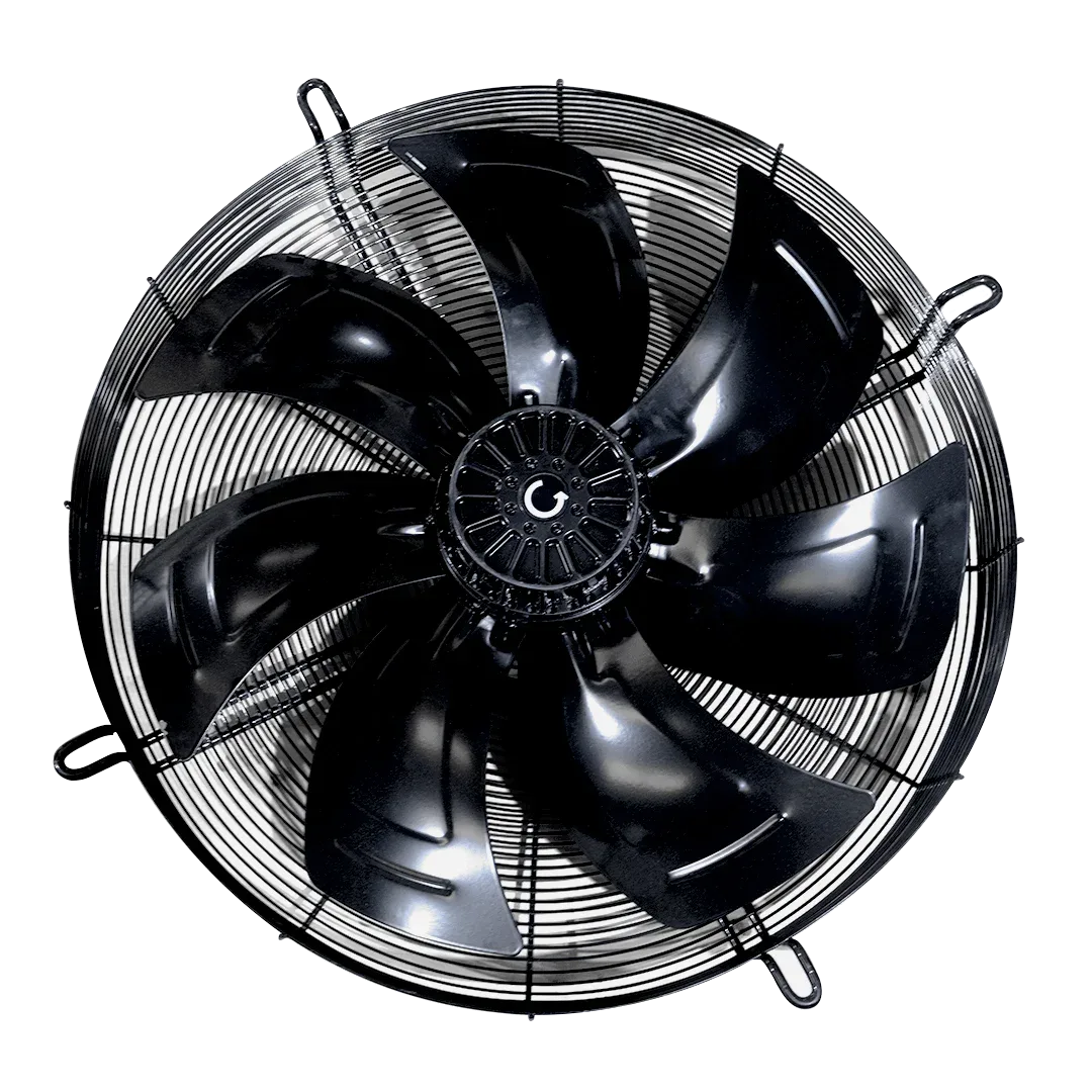 Motovent. Axial 910mm -YWF8D-910S-180/120A-B1-220V/380-440V/3PH/60Hz, C/ Rejilla y base 8Polos – WGM