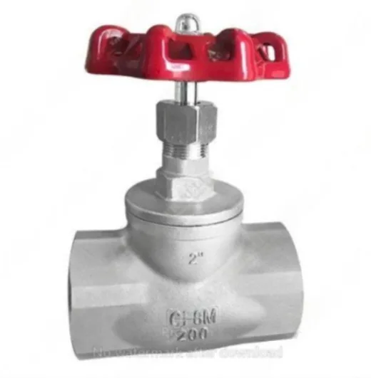 VÁLVULA GLOBO INOXIDABLE 316 (CF8M) 200 PSIG (CWP) ROSCA NPT TIPO INDUSTRIAL SUN