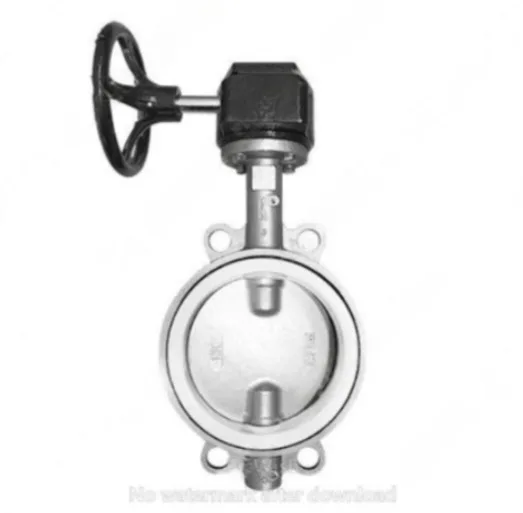 VÁLVULA MARIPOSA INOXIDABLE 316 (CF8M) WAFER ASIENTO TEFLÓN (RPTFE) CON CAJA TIPO INDUSTRIAL SUN