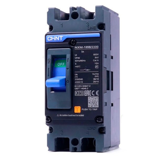 2P 125A Interruptor De Fuerza Fijo NXM-125S/2300 (Negro) Chint