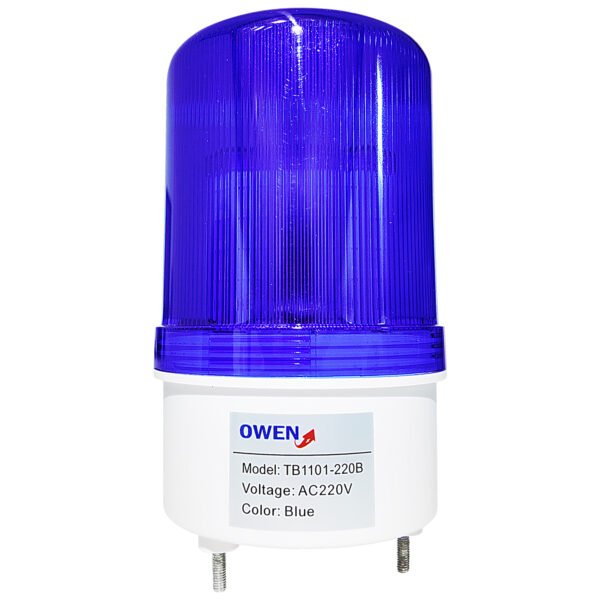 CIRCULINA LED AZUL 220VAC Sin Sonido TB1101-220B Owen
