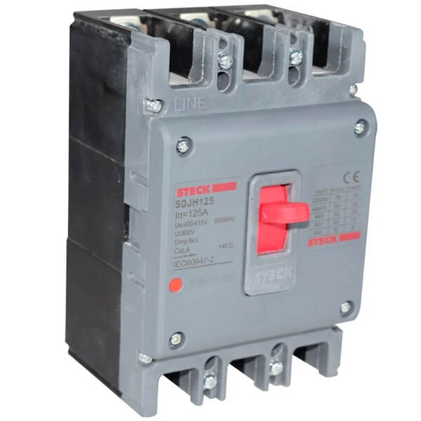 INTERRUPTOR TERMOMAGNÉTICO FIJO SDJH125 Asgard 3P 125A H Steck