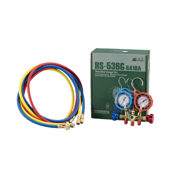 MANÓMETRO ANALÓGICO MANIFOLD GAUGE SET MODEL HS-536G R-410A