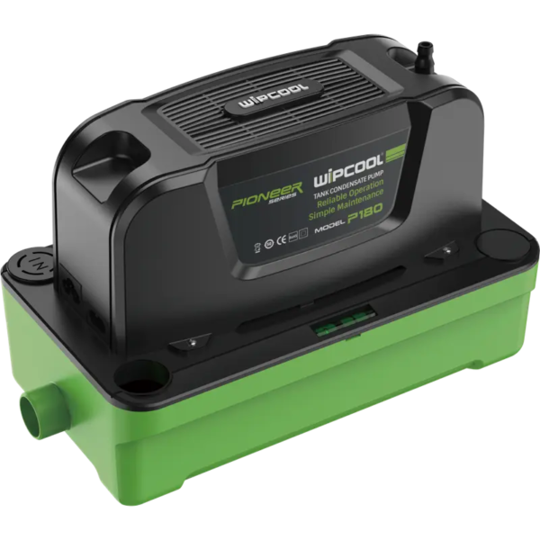 P180 BOMBA CONDENSADO TANQUE ALTO P180 1.8L Caudal (máx.) 180L/h(48GPH) inferior a 300.000 btu/h. WIPCOOL
