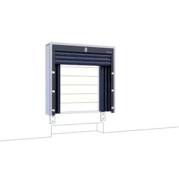 Abrigo de Muelle Inflable tipo DAS-3 3600x3550x850 AFR 3100×3150 AFI 2400×2550