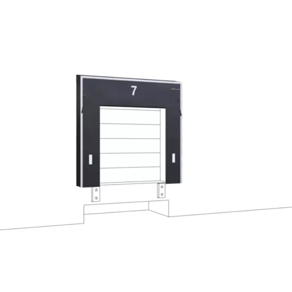 Abrigo de muelle de Lona DSL 3350 x 3500 x 500 AP 1950 x 2500