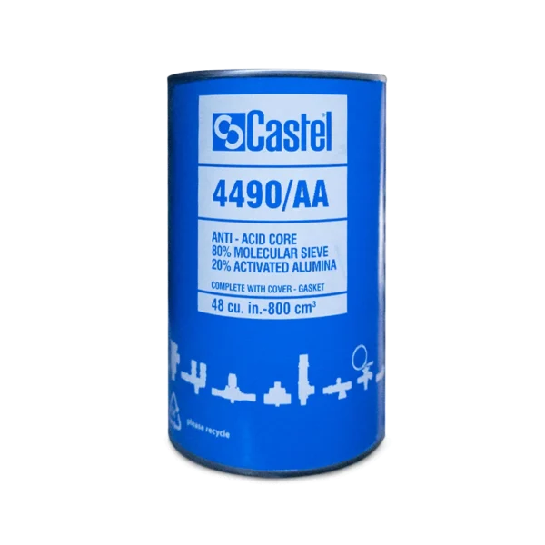 Filtro cerámico de Secado (Núcleo Solido 80% molecular / 20% alúmina ) 4490/AA – Q800 cm3 – CASTEL